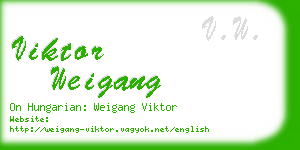 viktor weigang business card